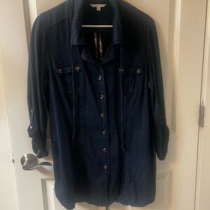 CAbi Navy Button-Up Shirt